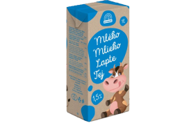 UHT Mlieko trvanlivé 1,5%, 1l, Euromilk