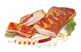 Gazdovská slanina údená, VB, cca 400g